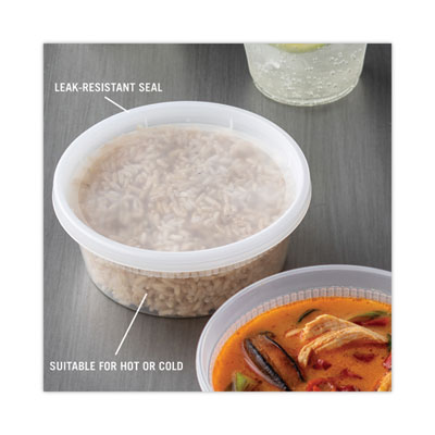 Newspring DELItainer Microwavable Container, 8 oz, 4.7" Diam