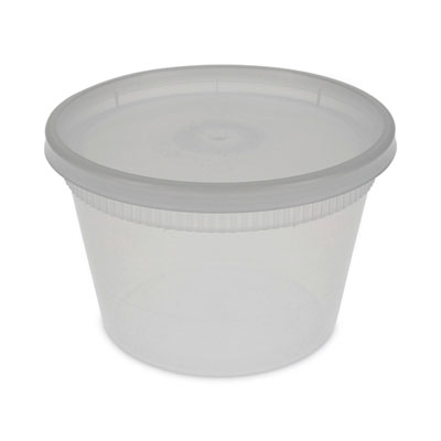 Newspring DELItainer Microwavable Container, 16 oz, 4.7" Dia