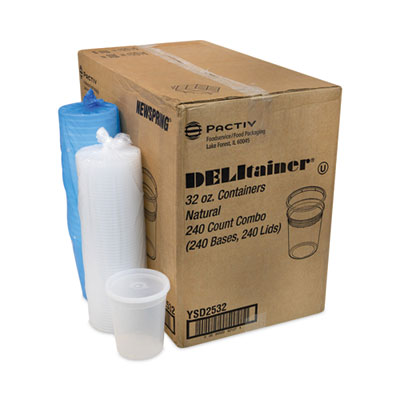 Newspring DELItainer Microwavable Container, 32 oz, 4.7" Dia