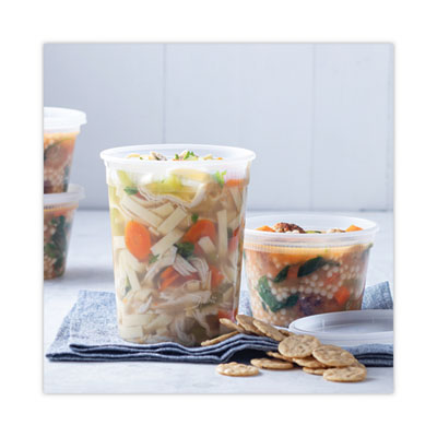 Newspring DELItainer Microwavable Container, 32 oz, 4.7" Dia
