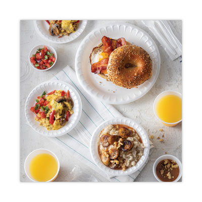 Placesetter Satin Non-Laminated Foam Dinnerware, Plate, 7" d