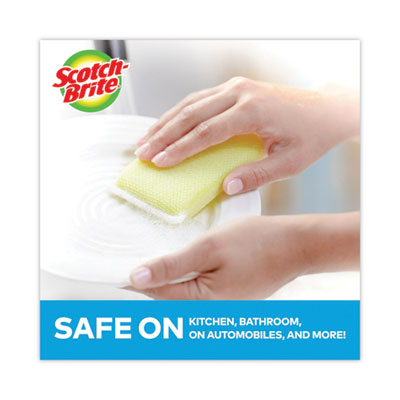 Dobie All-Purpose Cleaning Pad, 3.15 x 4.95, 2.24" Thick, Ye
