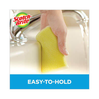 Dobie All-Purpose Cleaning Pad, 3.15 x 4.95, 2.24" Thick, Ye