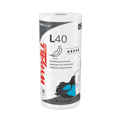 L40 Towels, Small Roll, 10.4 x 11, White, 70/Roll, 24 Rolls/