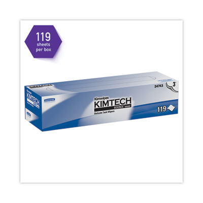 Kimwipes Delicate Task Wipers, 3-Ply, 11.8 x 11.8, Unscented