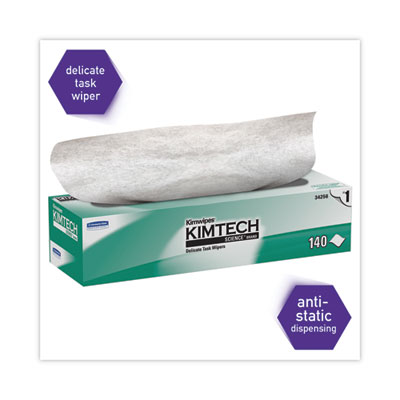 Kimwipes Delicate Task Wipers, 1-Ply, 14.7 x 16.6, Unscented