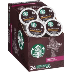 Sumatra Coffee K-Cups, Sumatra, 0.4 oz K-Cup, 24/Box