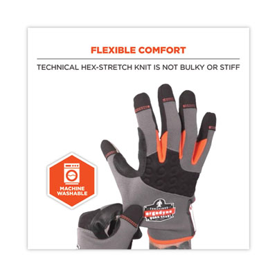 ProFlex 710 Heavy-Duty Mechanics Gloves, 9" Long, XX-Large,