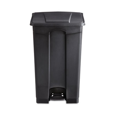 Large Capacity Plastic Step-On Receptacle, 23 gal, Plastic,