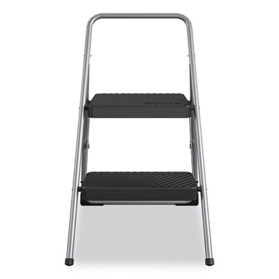 2-Step Folding Steel Step Stool, 200 lb Capacity, 28.13" Wor