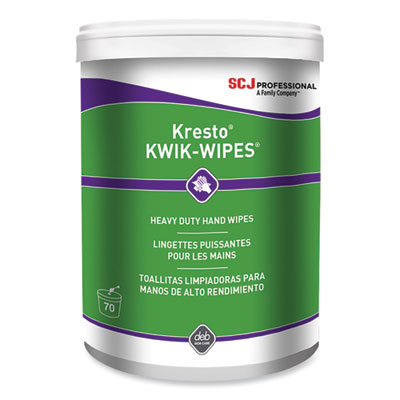 Kresto Kwik-Wipes, Cloth, 1-Ply, 7.9 X 5.7, Citrus, White, 7
