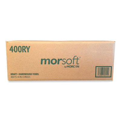Morsoft Controlled Towels, Y-Notch, 1-Ply, 8" x 800 ft, Kraf