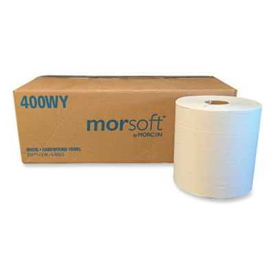 Morsoft Controlled Towels, Y-Notch, 1-Ply, 8" x 800 ft, Whit