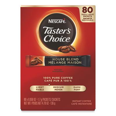 Tasters Choice Stick Pack, House Blend, 80/box