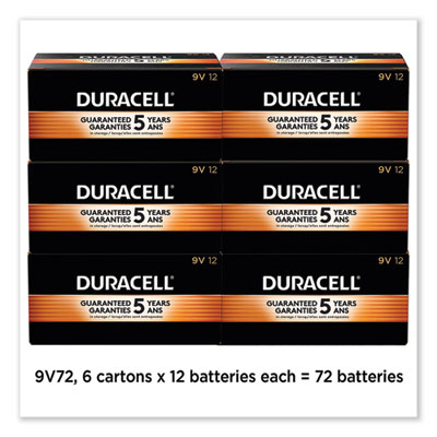 Coppertop Alkaline 9v Batteries, 72/carton
