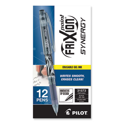 FriXion Point Erasable Gel Pen, Stick, Extra-Fine 0.5 mm, Bl