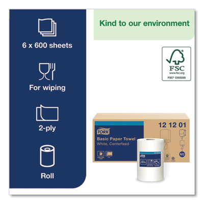 Advanced Centerfeed Hand Towel, 2-Ply, 9 X 11.8, White, 600/