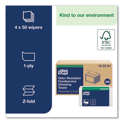 Small Pack Foodservice Cloth, 1-Ply, 11.75 x 14.75, Unscente