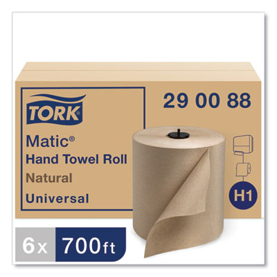 Matic Hardwound Roll Towel, 1-Ply, 7.7" x 700 ft, Natural, 8