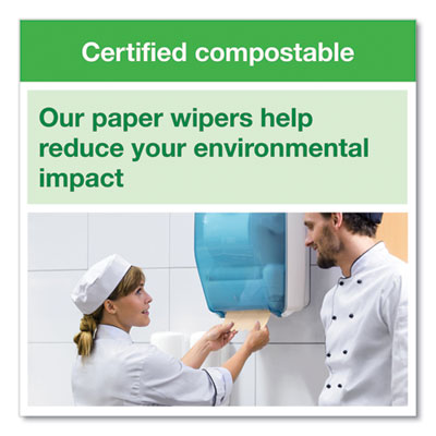 Basic Paper Wiper Roll Towel, 1-Ply, 7.68" x 1,150 ft, Natur