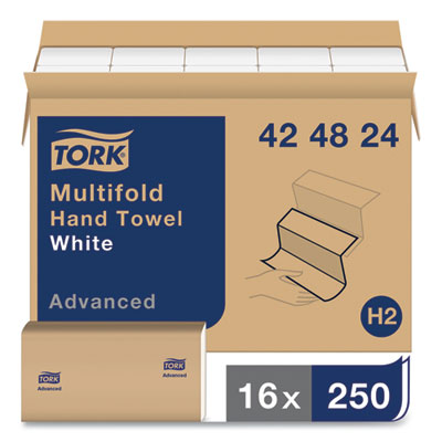 Advanced Multifold Hand Towel, 1-Ply, 9 x 9.5, White, 250/Pa