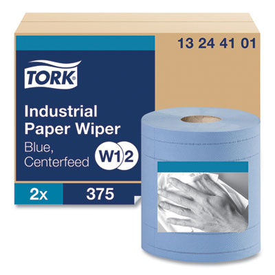 Industrial Paper Wiper, 4-Ply, 11 x 15.75, Unscented, Blue,