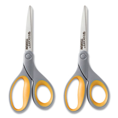 Titanium Bonded Scissors, 8" Long, 3.5" Cut Length, Straight