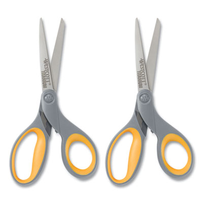 Titanium Bonded Scissors, 8" Long, 3.5" Cut Length, Straight