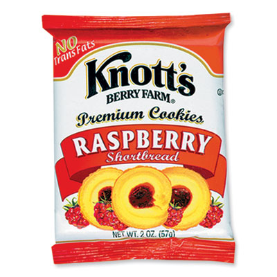 Premium Berry Jam Shortbread Cookies, Raspberry, 2 Oz Pack,
