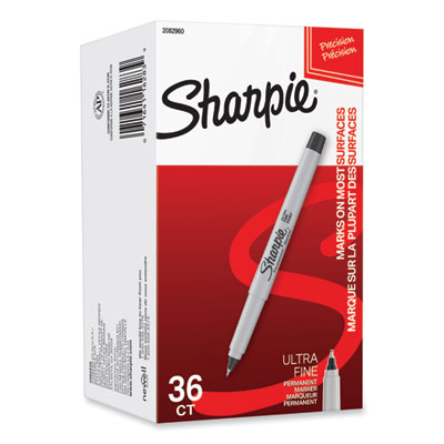 Ultra Fine Tip Permanent Marker, Ultra-Fine Bullet Tip, Blac