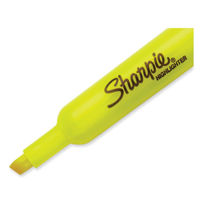 Tank Style Highlighter Value Pack, Fluorescent Yellow Ink, C
