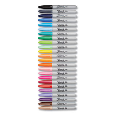 Fine Tip Permanent Marker, Fine Bullet Tip, Assorted Colors,