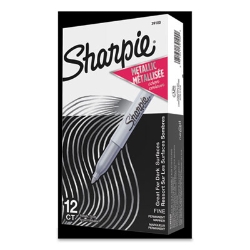 Metallic Fine Point Permanent Markers, Fine Bullet Tip, Meta