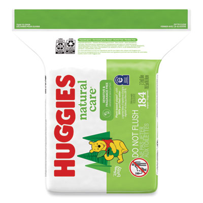 Natural Care Sensitive Baby Wipes, 1-Ply, 3.88 x 6.6, Unscen