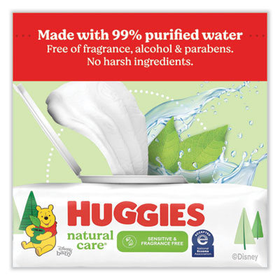 Natural Care Sensitive Baby Wipes, 1-Ply, 3.88 x 6.6, Unscen
