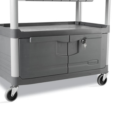 Xtra Instrument Cart with Locking Storage Area, Plastic, 3 S