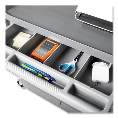Xtra Instrument Cart with Locking Storage Area, Plastic, 3 S