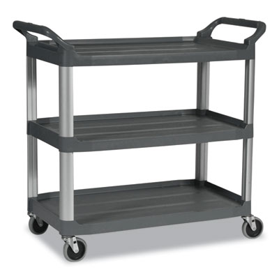 Xtra Utility Cart with Open Sides, Plastic, 3 Shelves, 300 l