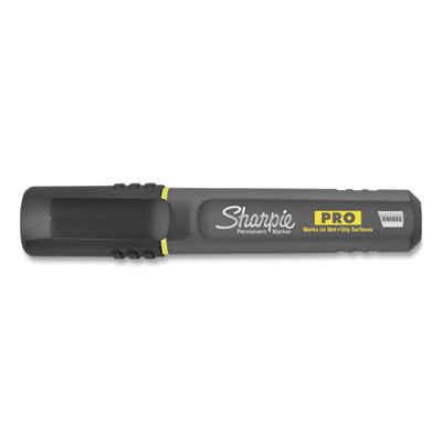 Pro Permanent Marker, Broad Chisel-Tip, Black, Dozen