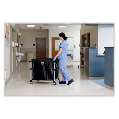 One-Compartment Collapsible X-Cart, Synthetic Fabric, 9.96 c