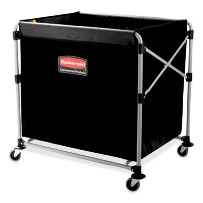 One-Compartment Collapsible X-Cart, Synthetic Fabric, 9.96 c