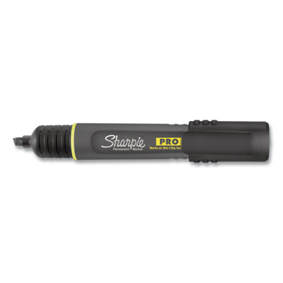 Pro Permanent Marker, Broad Chisel-Tip, Black, Dozen