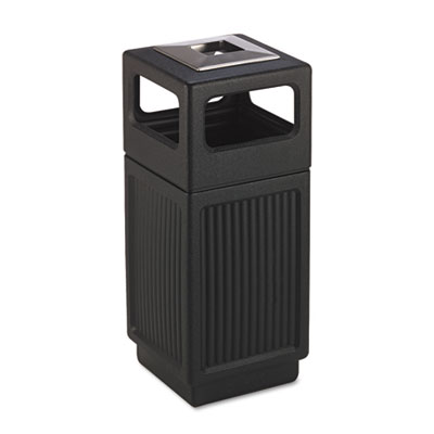 Canmeleon Recessed Panel Receptacles, 15 gal, Polyethylene,