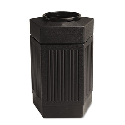 Canmeleon Indoor/Outdoor Pentagon Receptacle, 30 gal, Polyet