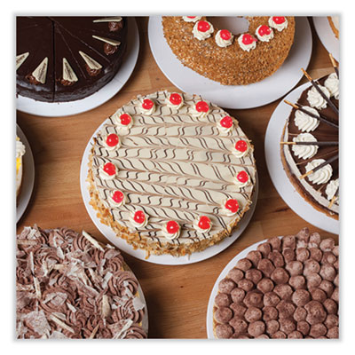 Bright White Cake Circles, 10" Diameter, Bright White, Paper