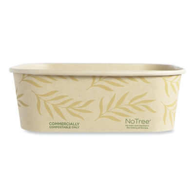 No Tree Rectangular Containers, 24 oz, 4.7 x 6.8 x 2.3, Natu