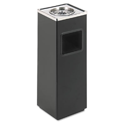 Square Ash 'N' Trash Sandless Urn, 3 gal, Stainless Steel, B