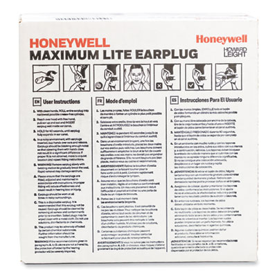 MAXIMUM Lite Single-Use Earplugs, 30 dB NRR, One Size Fits M