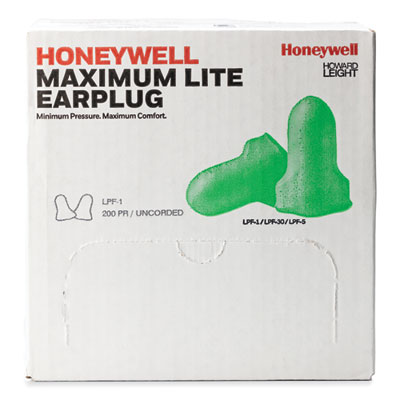 MAXIMUM Lite Single-Use Earplugs, 30 dB NRR, One Size Fits M