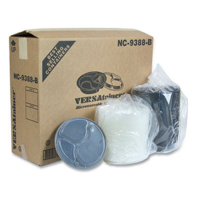 Newspring VERSAtainer Microwavable Containers, Round, 3 Comp